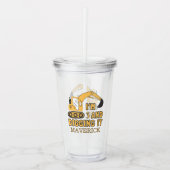 Bouw Gele Jongens Dump Truck Verjaardag Acryl Drinkbeker (Voorkant)