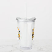 Bouw Gele Jongens Dump Truck Verjaardag Acryl Drinkbeker (Rechts)