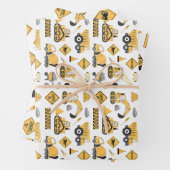 Bouw Gele Jongens Dump Truck Verjaardag Inpakpapier Vel (In situ)