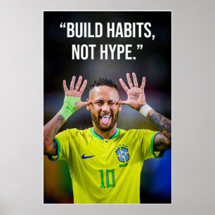Bouw Gewoontes Niet Hypemotivatie Poster