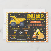 Bouw gezamenlijke verjaardag uitnodiging broers en (Voorkant)