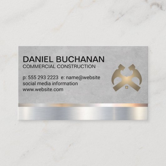 Bouw | Hamers en dak Visitekaartje (Voorkant)