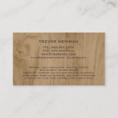 Bouw Handyman Carpenter Gereedschap Hout Wit Visitekaartje (Achterkant)