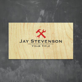 Bouw Handyman Carpentry Wood Visitekaartje