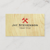 Bouw Handyman Carpentry Wood Visitekaartje (Voorkant)