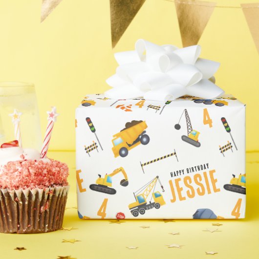 Bouw Happy Birthday Cadeaupapier (Verjaardagsfeest)