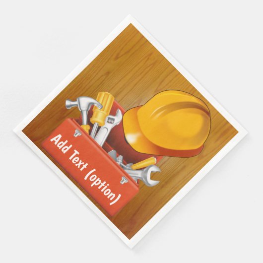 Bouw Hard Pet en Tool Box Papieren servetten (Hoek)