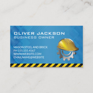 Bouw Hard Pet Logo aannemer Visitekaartje