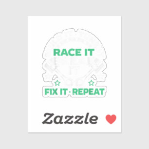 Bouw het Stem het Racen het Breek het Repareer het Sticker