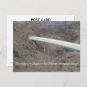 Bouw Hoover Dam Bypass Bridge Briefkaart (Voorkant / Achterkant)