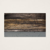 Bouw | Hout, gecrateerd metaal Visitekaartje (Achterkant)