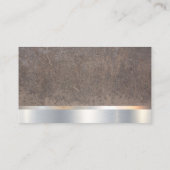 Bouw | Hout Metaal | Zaag Hamer | Metaal Visitekaartje (Achterkant)