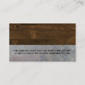 Bouw | Hout | Staal | Blauwdrukken Visitekaartje (Achterkant)