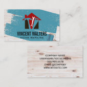 Bouw | Houten planken | Verf Visitekaartje (Voorkant / Achterkant)