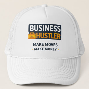 Bouw Je Rijk Ondernemers Motivatie T-Shirt Trucker Pet