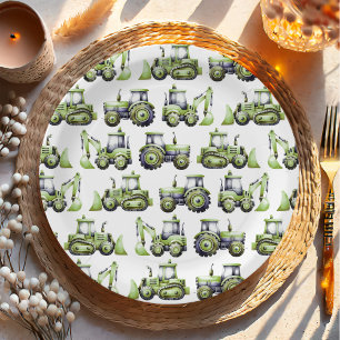 Bouw Kinder 1e verjaardag Papieren Bordje