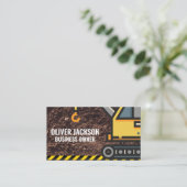 Bouw | kraan | vuil visitekaartje (Staand voorkant)