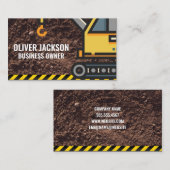 Bouw | kraan | vuil visitekaartje (Voorkant / Achterkant)