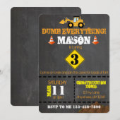 Bouw met de naam Birthday Party Kaart (Voorkant / Achterkant)