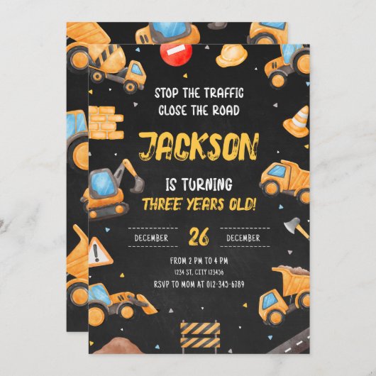 Bouw op de dag van de uitnodiging (Voorkant / Achterkant)