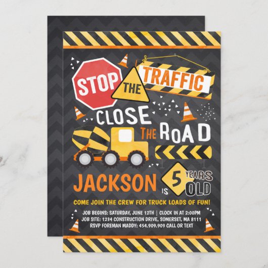 Bouw op de dag van de uitnodiging (Voorkant / Achterkant)