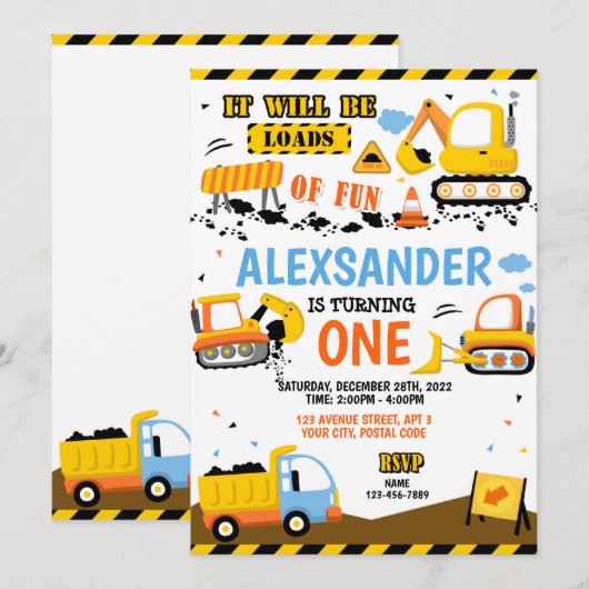 Bouw op zaterdag - Eventuele leeftijden Kaart (Voorkant / Achterkant)