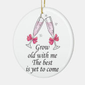 Bouw oud met mij keramisch ornament (Links)