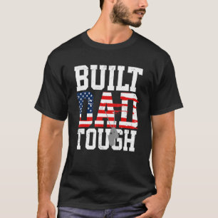 Bouw Papa Taai Nummer Een Patriottische Vader Zegg T-shirt
