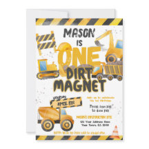 Bouw, stortplaatsvrachtwagen 1e verjaardag