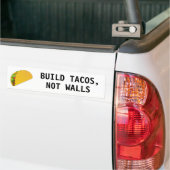 Bouw Tacos, geen muren Bumpersticker (Op Truck)