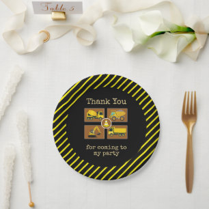 Bouw Truck Kids Verjaardag Party Decoraties Papieren Bordje