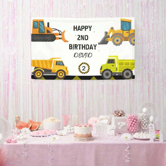 Bouw Truck Verjaardag Party Banner (Feest)