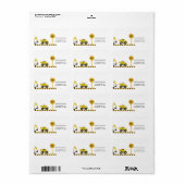 Bouw Tulpbuis van de Birthday Party Etiket (Full Sheet)