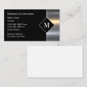 Bouw unieke monogram Visitekaartjes (Voorkant / Achterkant)