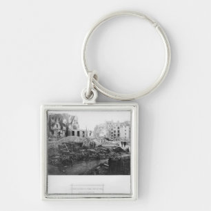 Bouw van Avenue de l'Opera Sleutelhanger