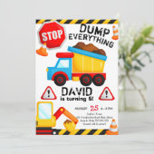 Bouw van de Birthday Boy Dump Alles Kaart (Staand voorkant)