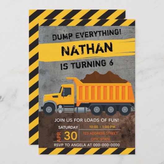 Bouw van de dag kaart (Voorkant / Achterkant)