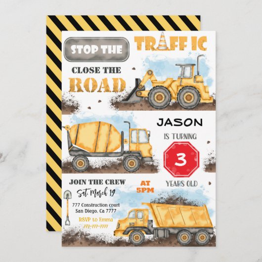 Bouw van de dag van de uitnodiging (Voorkant / Achterkant)