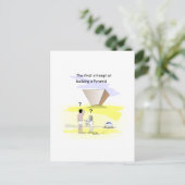 Bouw van de Pyramides Briefkaart (Staand voorkant)