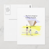 Bouw van de Pyramides Briefkaart (Voorkant / Achterkant)