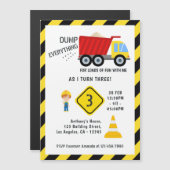 Bouw van de vogeldag magnetische uitnodiging (Voorkant / Achterkant)