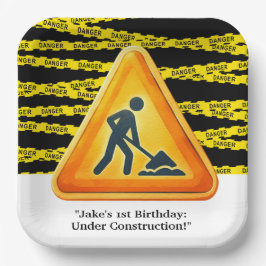 Bouw van de vogeldag papieren bordje