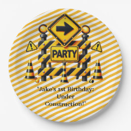 Bouw van de vogeldag papieren bordje