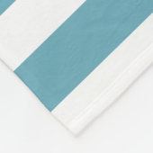 Bouw van een monogram met blauwe strepen fleece deken (Hoek)