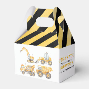 Bouw van een vrachtwagen op een dag bedankdoosjes