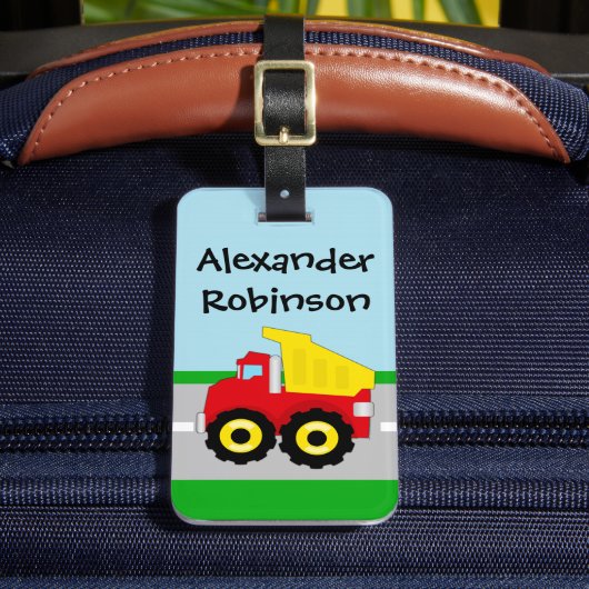 Bouw van gele of rode boys bagagelabel (Voorkant Insitu 2)