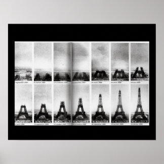 Bouw van het Poster van de Eiffeltoren