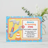 Bouw van hulpmiddelen Vervroegde dag van de Uitnod Kaart (Staand voorkant)