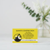 bouw van mechanische graafmachines visitekaartje (Staand voorkant)