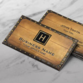 Bouw van meubelen Monogram omlijst Visitekaartje